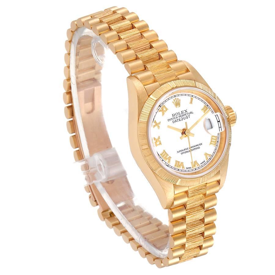 Rolex President Datejust 26 Roman Dial Yellow Gold Ladies Watch 79278 In Good Condition In Atlanta, GA