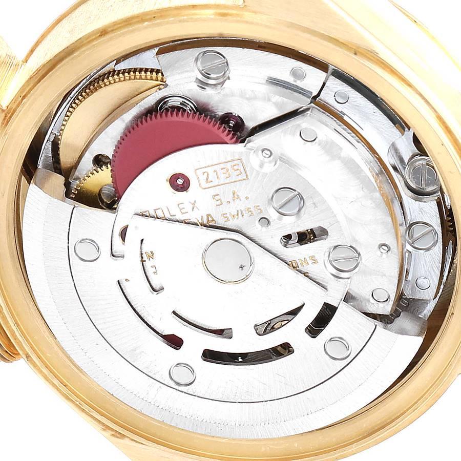 Rolex President Datejust 26 Yellow Gold Black Dial Ladies Watch 69178 2
