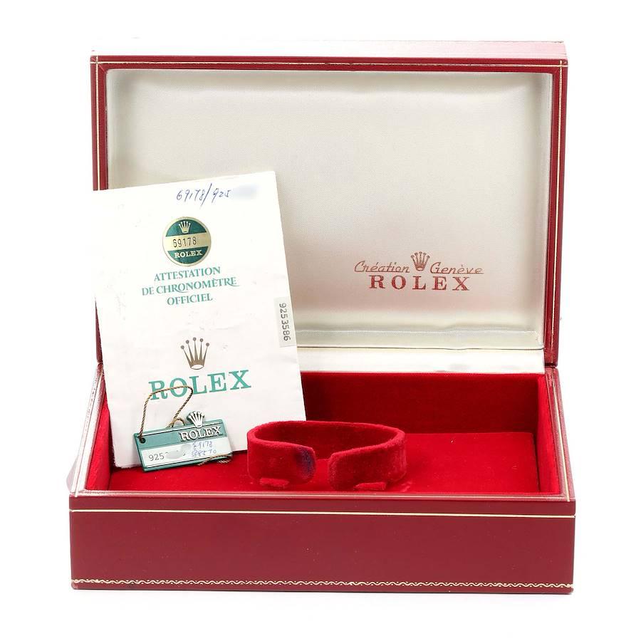 Rolex President Datejust 26 Yellow Gold Ladies Watch 69178 Box Papers 8
