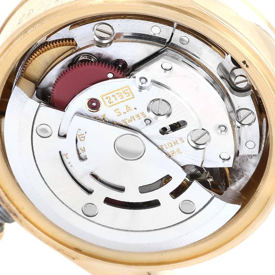 Rolex Präsident Datejust 26 Gelbgold lila Zifferblatt Uhr 69178 Box Papiere im Angebot 5