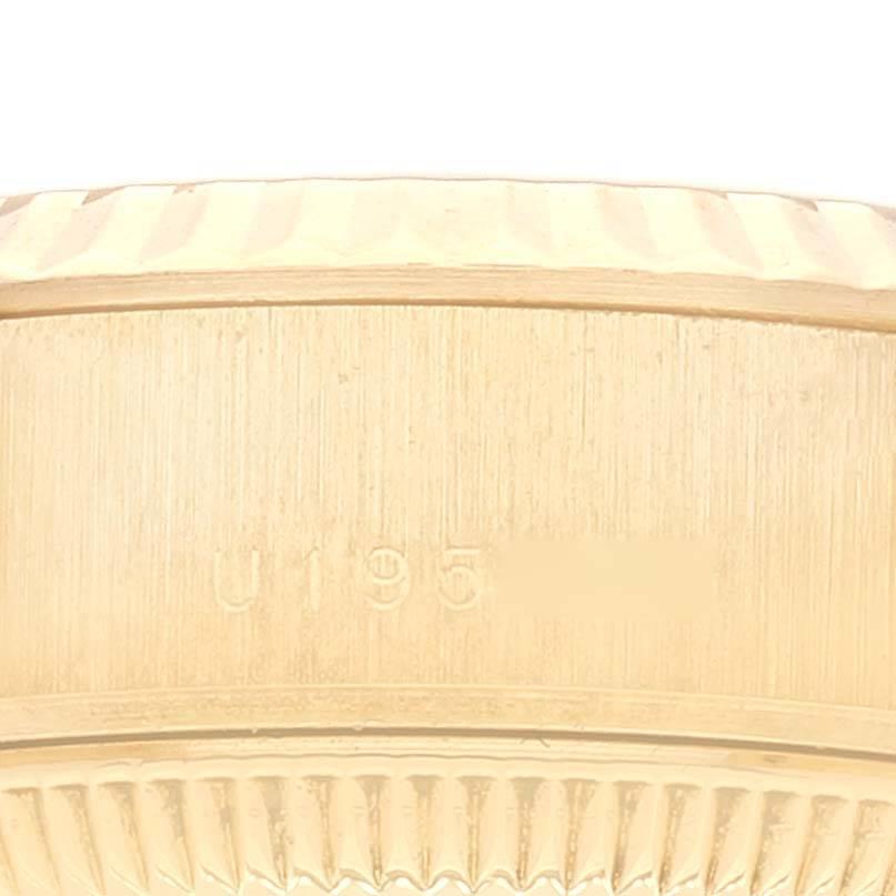 Rolex President Datejust 18k Gelbgold Damenuhr 79178 im Angebot 4
