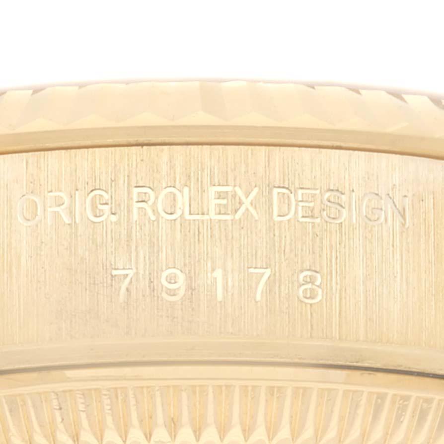 Rolex Montre President Datejust 26mm en or jaune 18 carats pour femmes 79178 en vente 3
