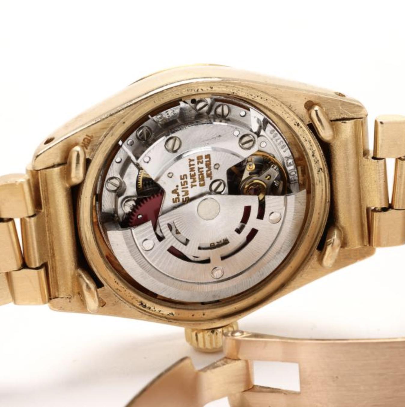 Rolex President Datejust 26mm Fluted 18K Gold Ladies Watch For Sale 7
