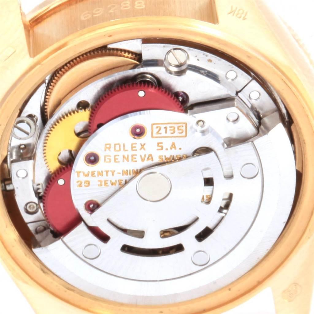 Rolex President Datejust Yellow Gold Diamond Ladies Watch 69288 For Sale 4
