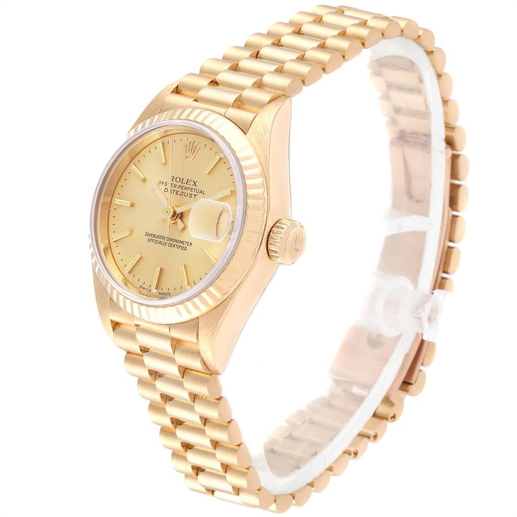 Women's Rolex President Datejust Yellow Gold Ladies Watch 79178 Box Papers For Sale