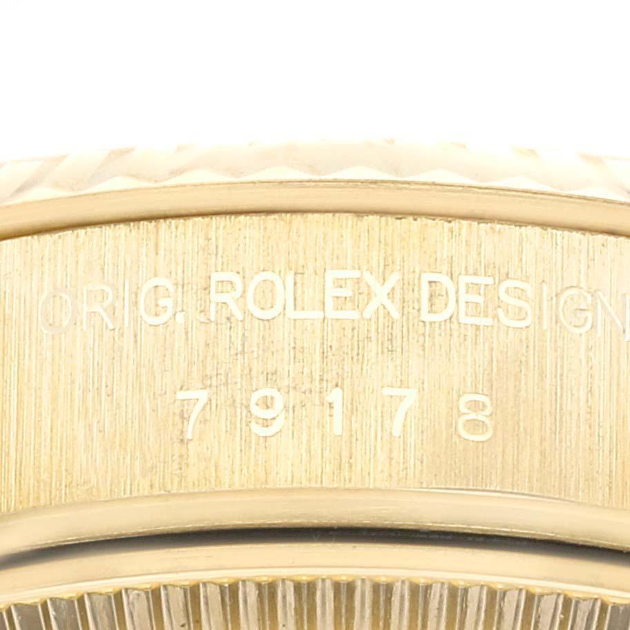 Rolex President Datejust 26mm Gelbgold Damenuhr 79178 im Angebot 1