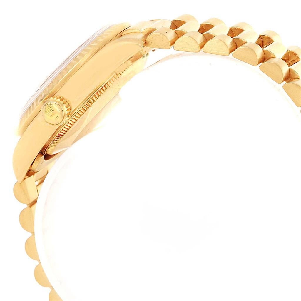 Rolex President Datejust 31 Midsize Gold Diamond Watch 68278 6