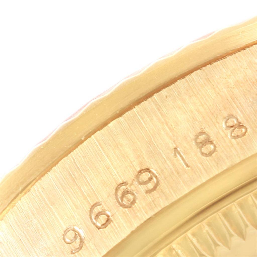 Rolex President Datejust 31 Midsize Gold Diamond Watch 68278 4