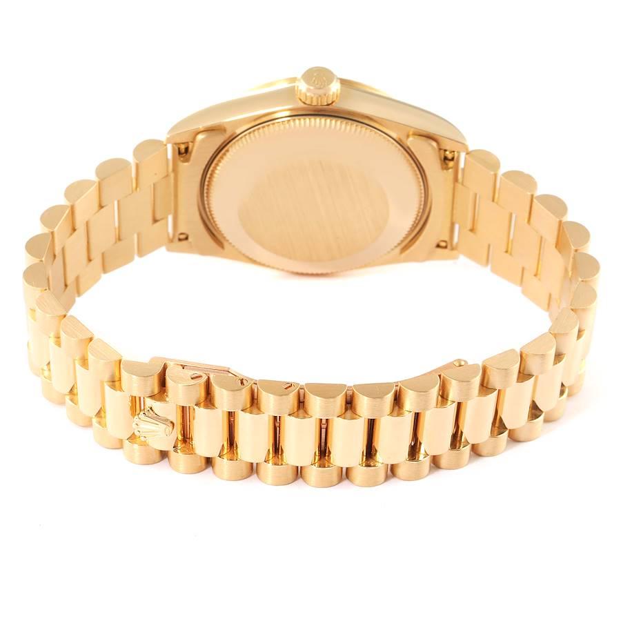 Rolex President Datejust 31 Midsize Yellow Gold Diamond Ladies Watch 68278 For Sale 5