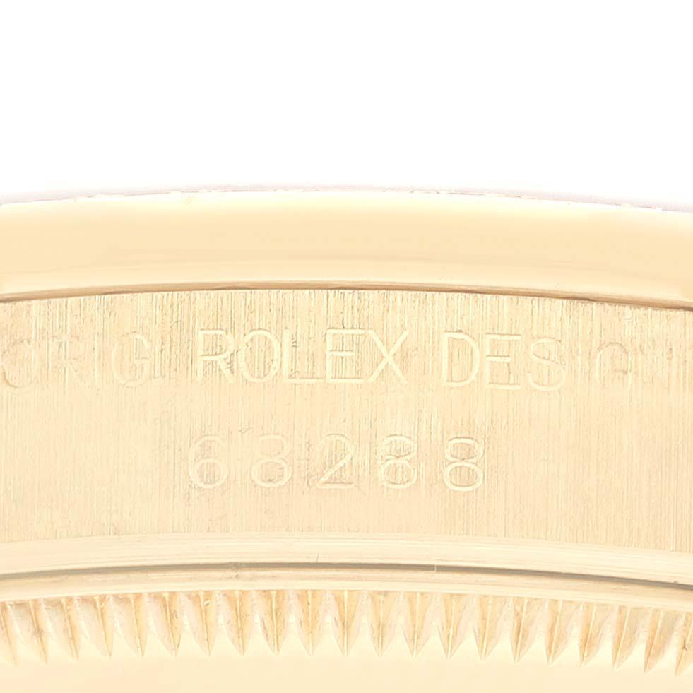 Women's Rolex President Datejust 31 Midsize Yellow Gold Diamond Ladies Watch 68288