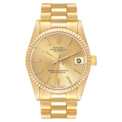 Rolex President Datejust 31 Midsize Oro Amarillo Reloj de señora 68278 Caja Papeles