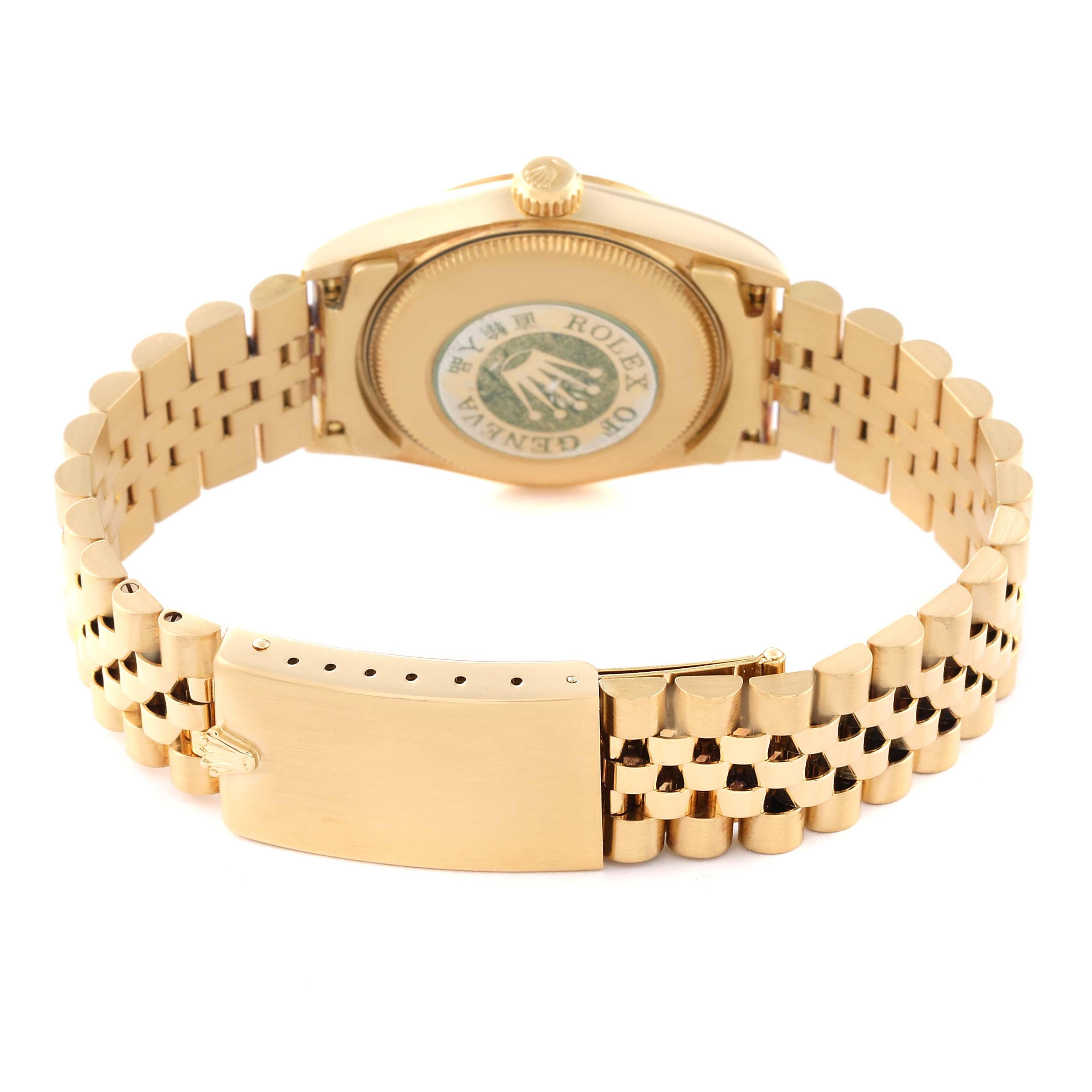 Rolex President Datejust 31 Midsize Yellow Gold Ladies Watch 68278 For Sale 1