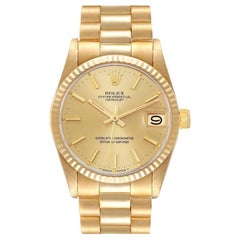 Rolex President Datejust 31 Midsize Yellow Gold Ladies Watch 68278