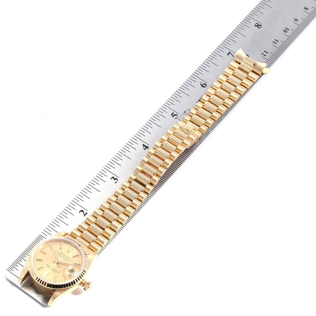 Rolex President Datejust Midsize Yellow Gold Ladies Watch 68278 6