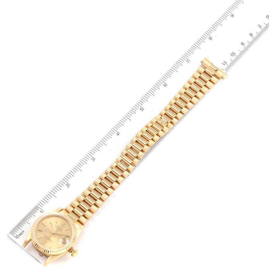 Rolex President Datejust Midsize Yellow Gold Ladies Watch 68278 6