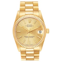 Rolex President Datejust Midsize Yellow Gold Ladies Watch 68278