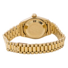 Rolex President Datejust 6917 Womens Automatic Watch Tiger Eye Dial 18k YG