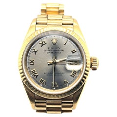 Rolex President Datejust in 18 Karat Yellow Gold with Silver Dial
