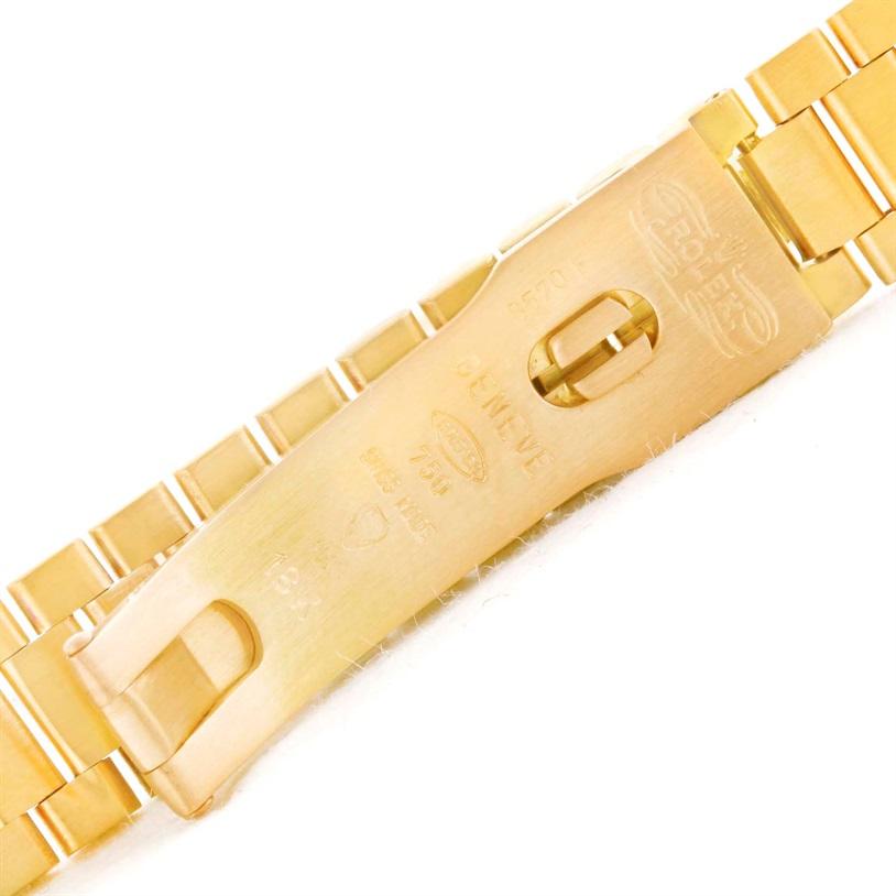 Rolex President Datejust Ladies 18 Karat Yellow Gold Automatic Watch 69178 For Sale 6