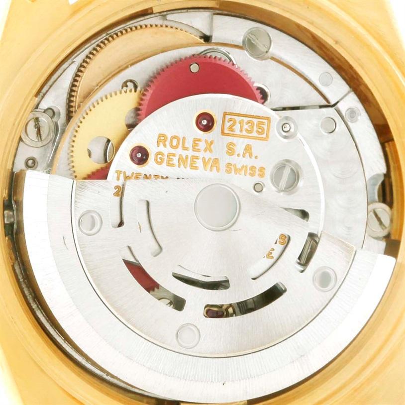 Rolex President Datejust Ladies 18 Karat Yellow Gold Automatic Watch 69178 For Sale 2