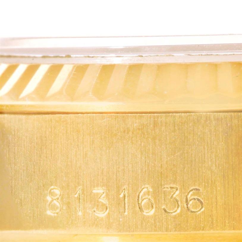 Rolex President Datejust Ladies 18 Karat Yellow Gold Automatic Watch 69178 For Sale 3