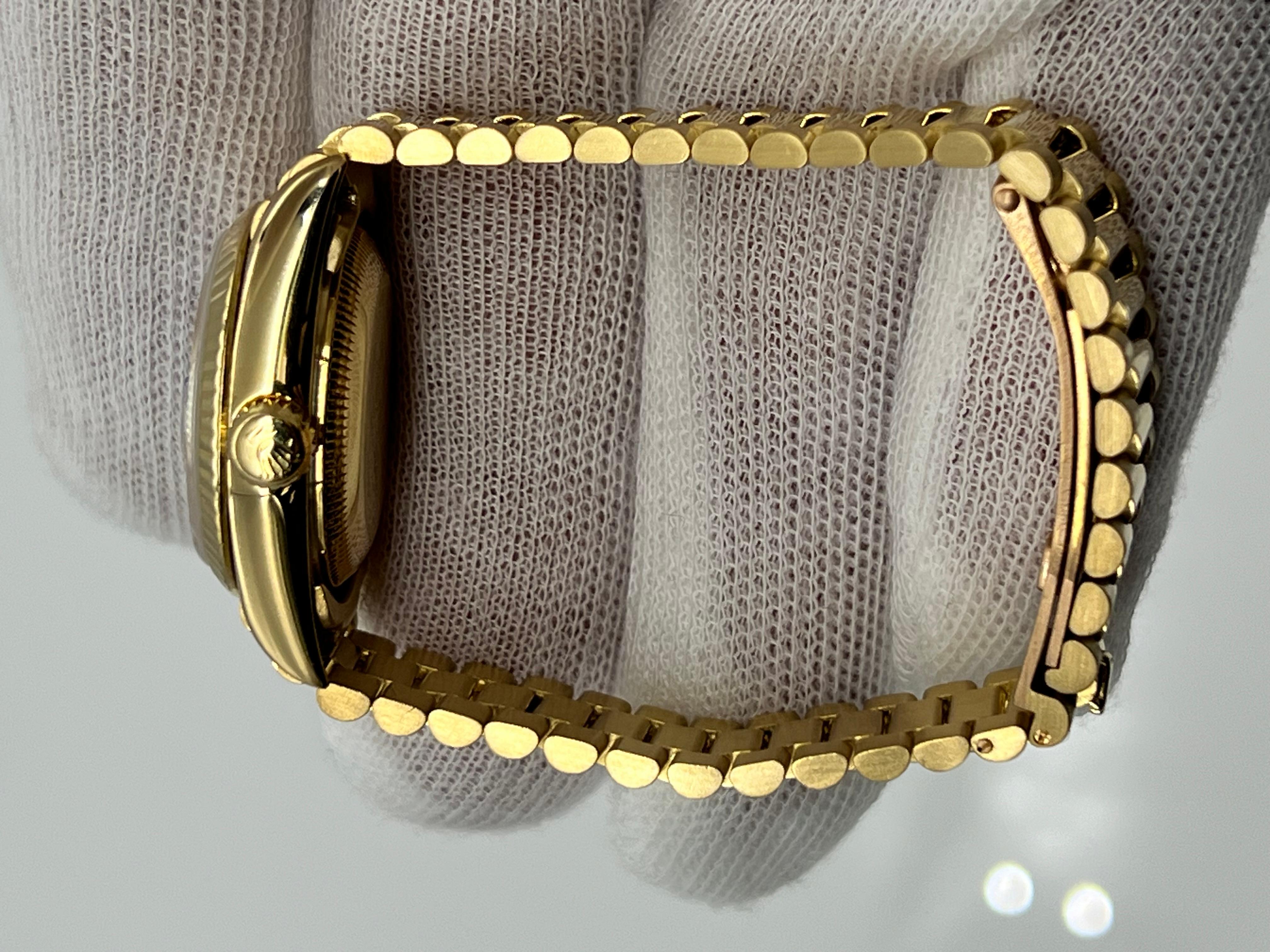 Rolex President Datejust Ladies 69178 Factory Lapis Lazuli Dial 18K Yellow Gold 7