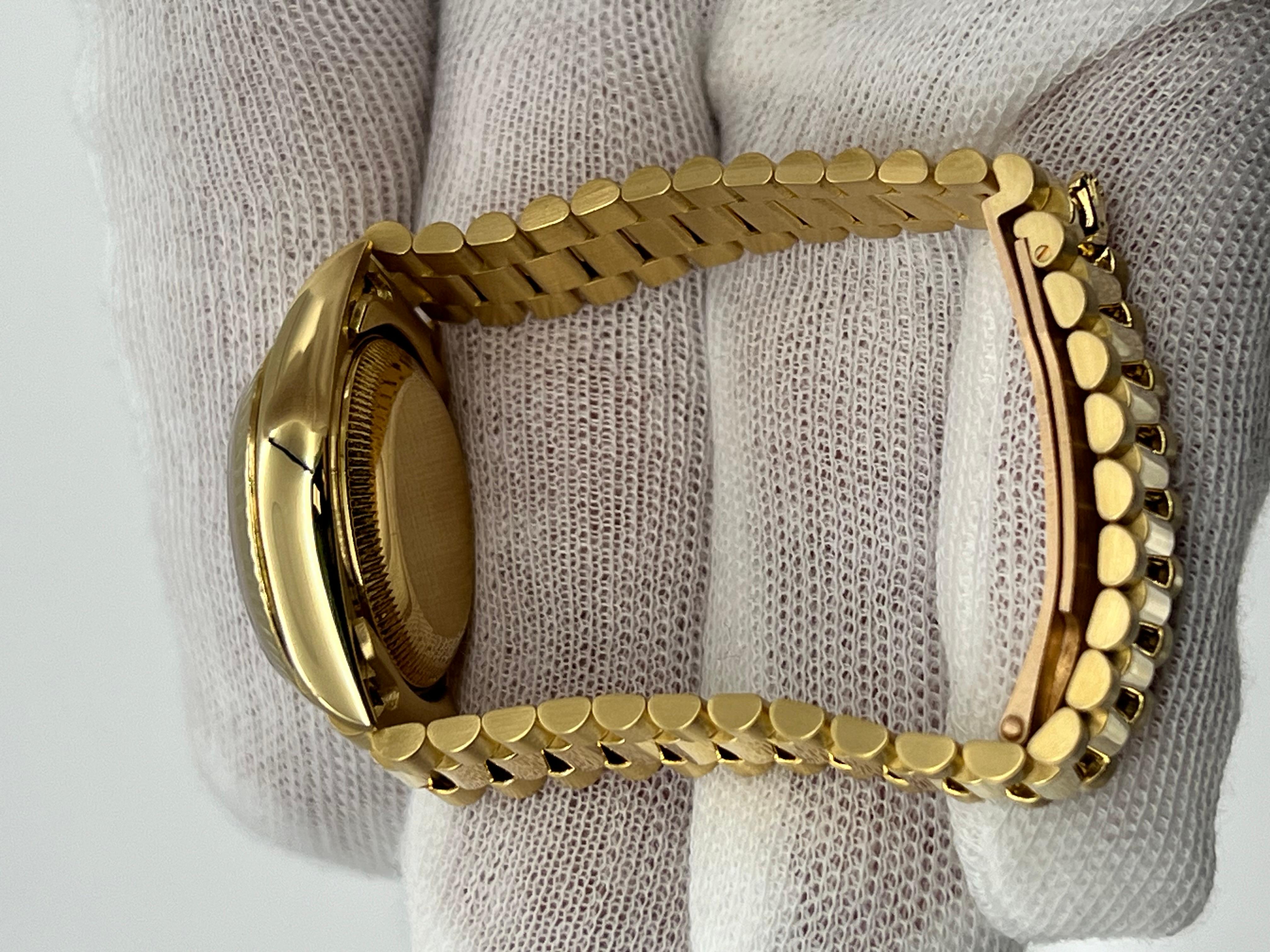 Rolex President Datejust Ladies 69178 Factory Lapis Lazuli Dial 18K Yellow Gold 8