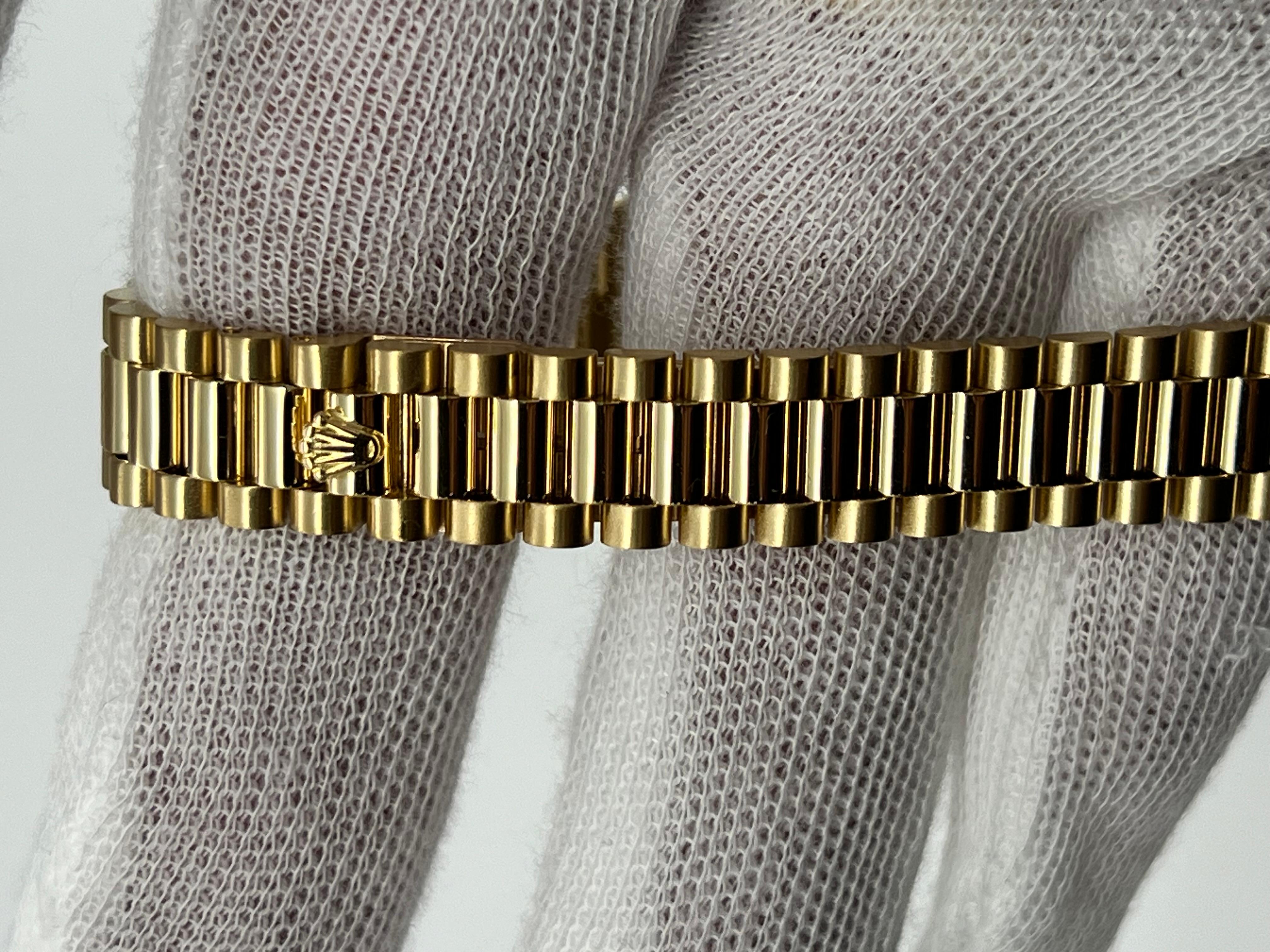 Rolex President Datejust Ladies 69178 Factory Lapis Lazuli Dial 18K Yellow Gold 9