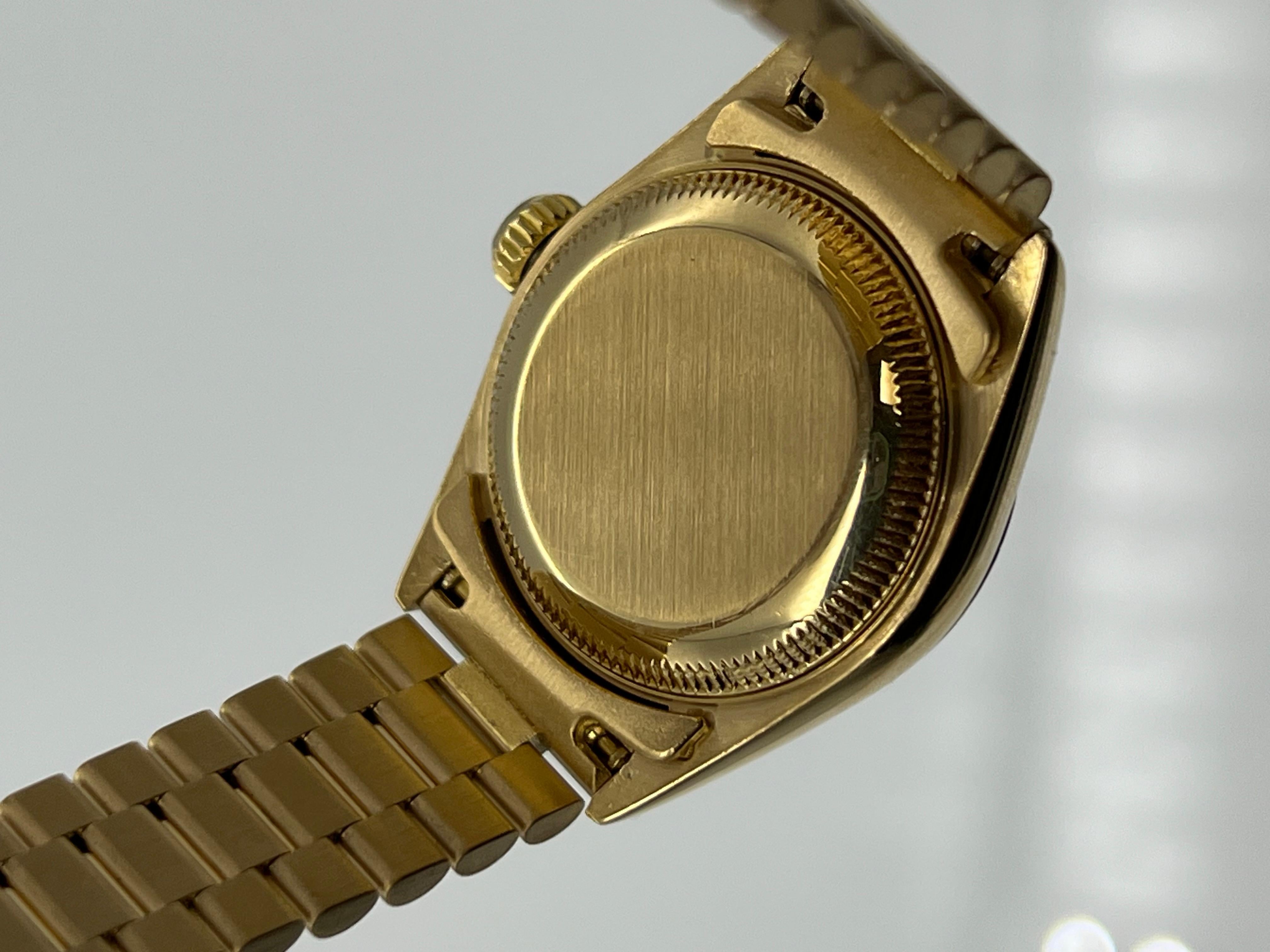 Rolex President Datejust Ladies 69178 Factory Lapis Lazuli Dial 18K Yellow Gold 5