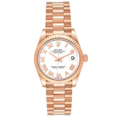Rolex President Datejust Midsize 31 Roségold Damenuhr 278275 Ungetragen