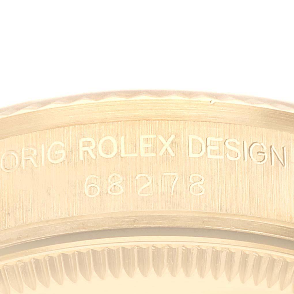 Rolex President Datejust Midsize 31 Yellow Gold Diamond Ladies Watch 68278 1