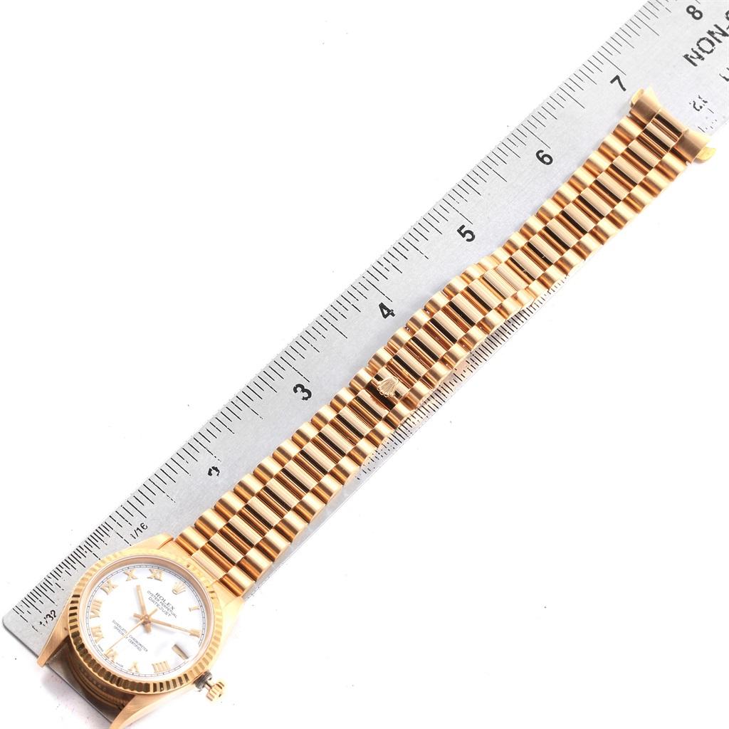 Rolex President Datejust Midsize 31 Yellow Gold Ladies Watch 68278 For Sale 8