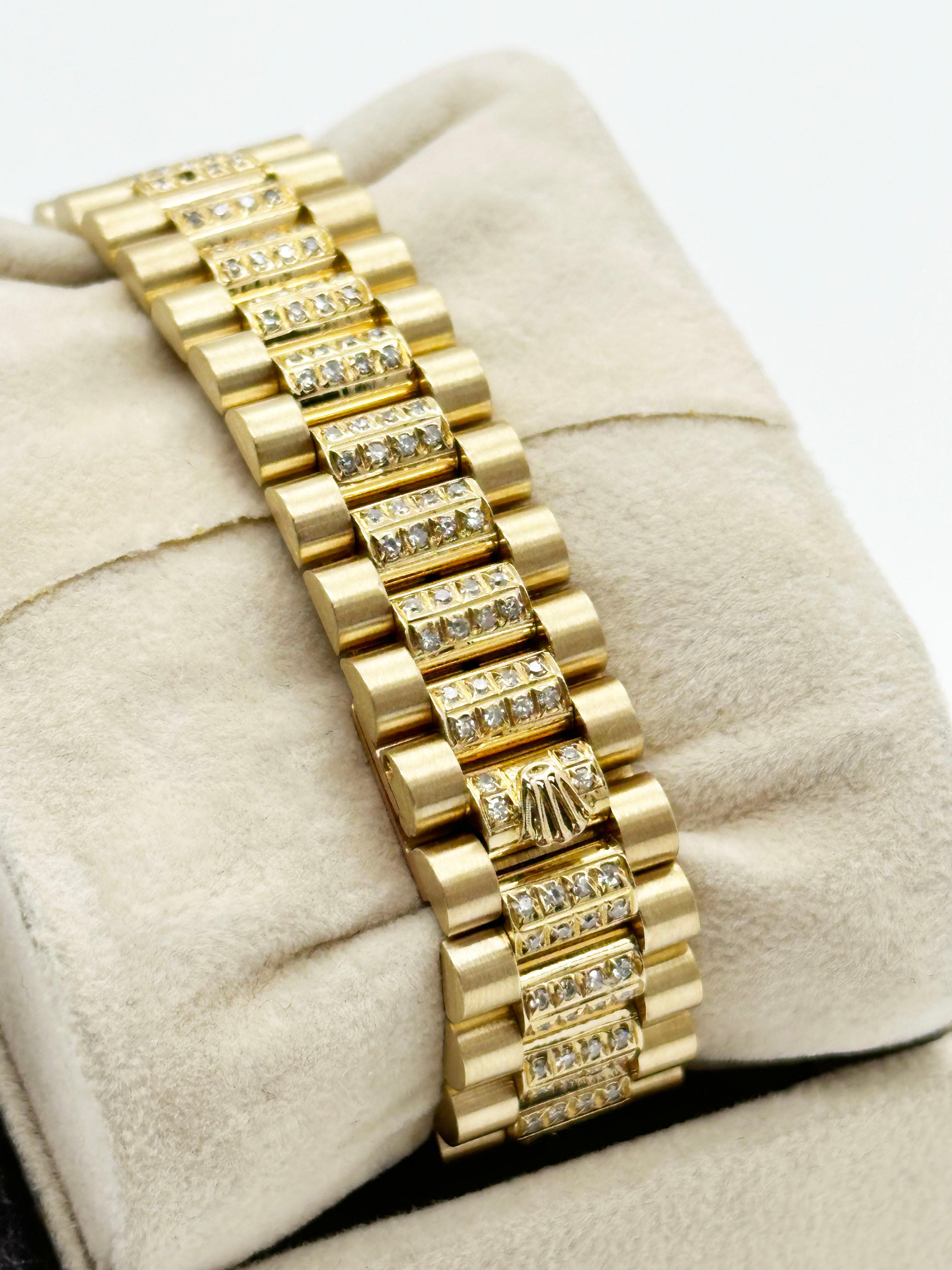 Rolex President Datejust Midsize 31mm 6827 MOP Diamant-Rubin-Zifferblatt 18K Gelbgold 1