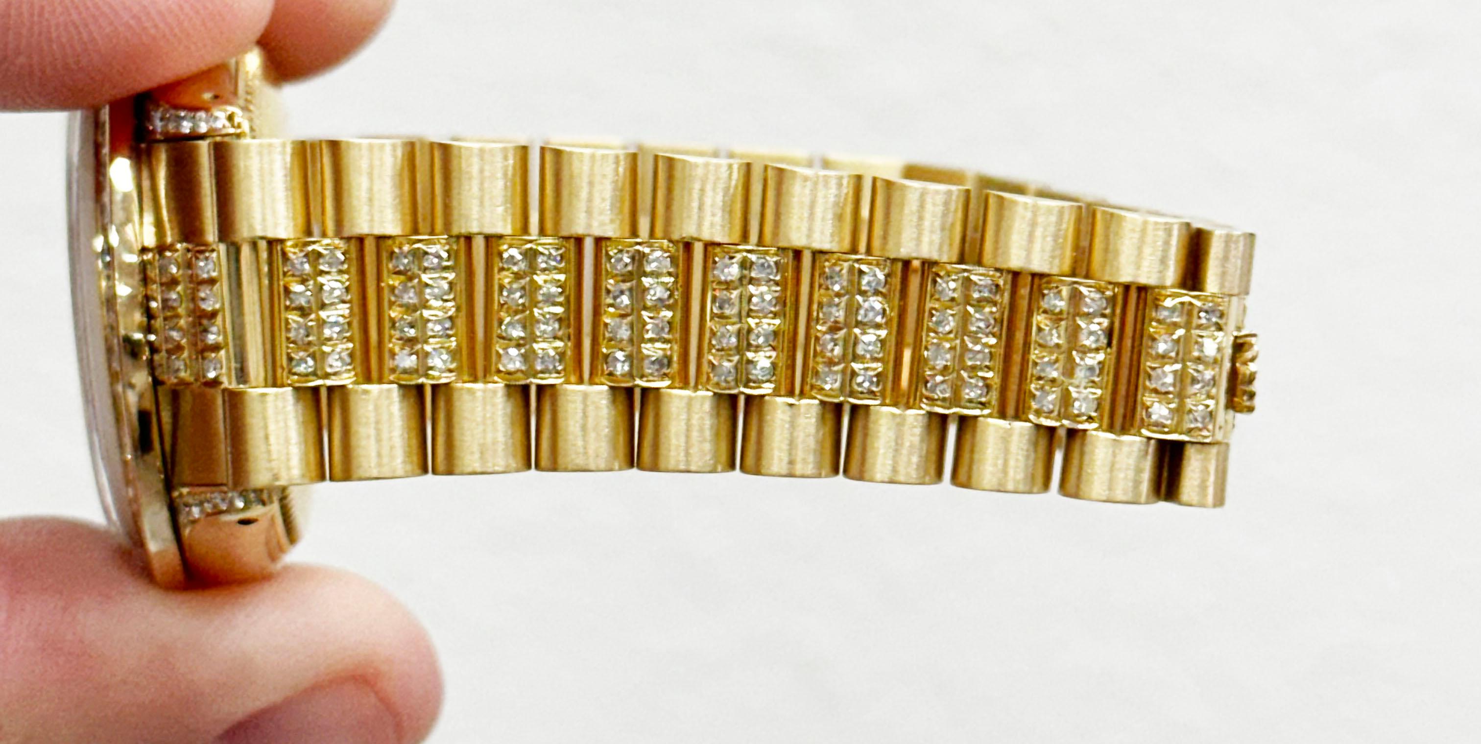 Rolex President Datejust Midsize 31mm 6827 MOP Diamant-Rubin-Zifferblatt 18K Gelbgold 3
