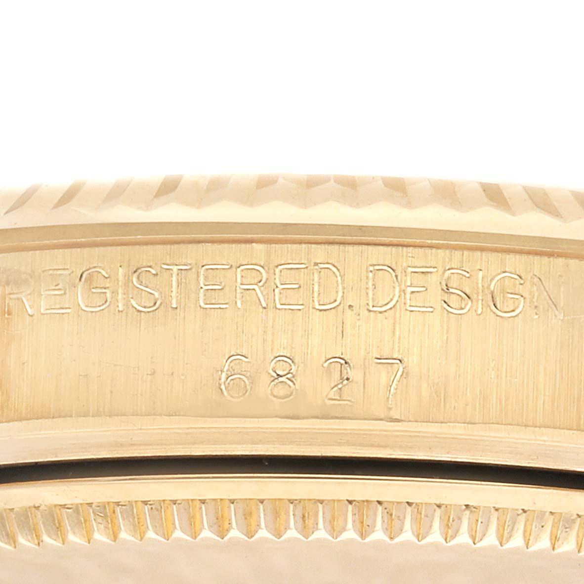 Women's Rolex President Datejust Midsize 31mm Yellow Gold Vintage Ladies Watch 6827