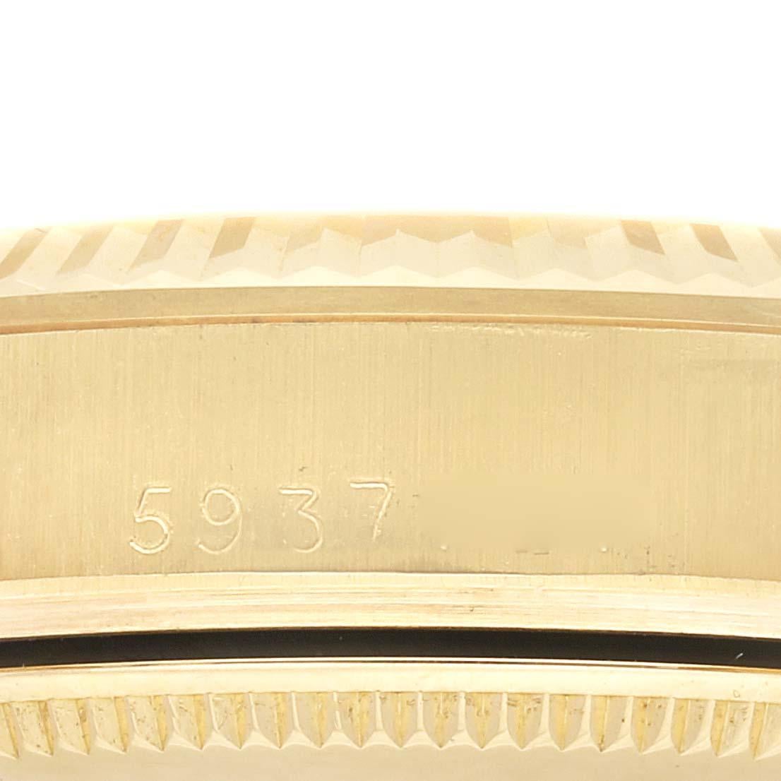 Rolex President Datejust Midsize 31mm Yellow Gold Vintage Ladies Watch 6827 1