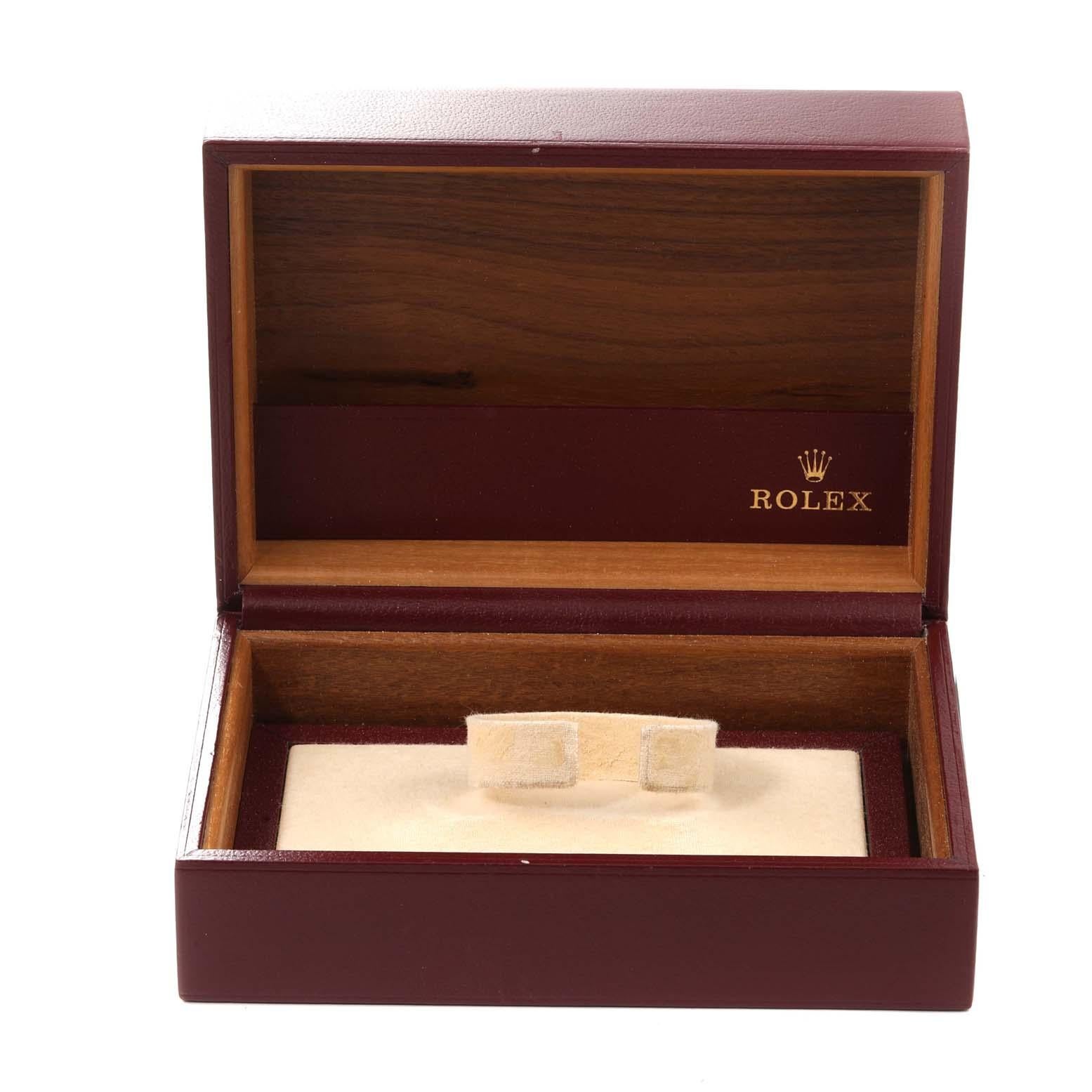 Rolex Datejust Midsize Quadrante Nero Orologio da donna in oro giallo 68278 4