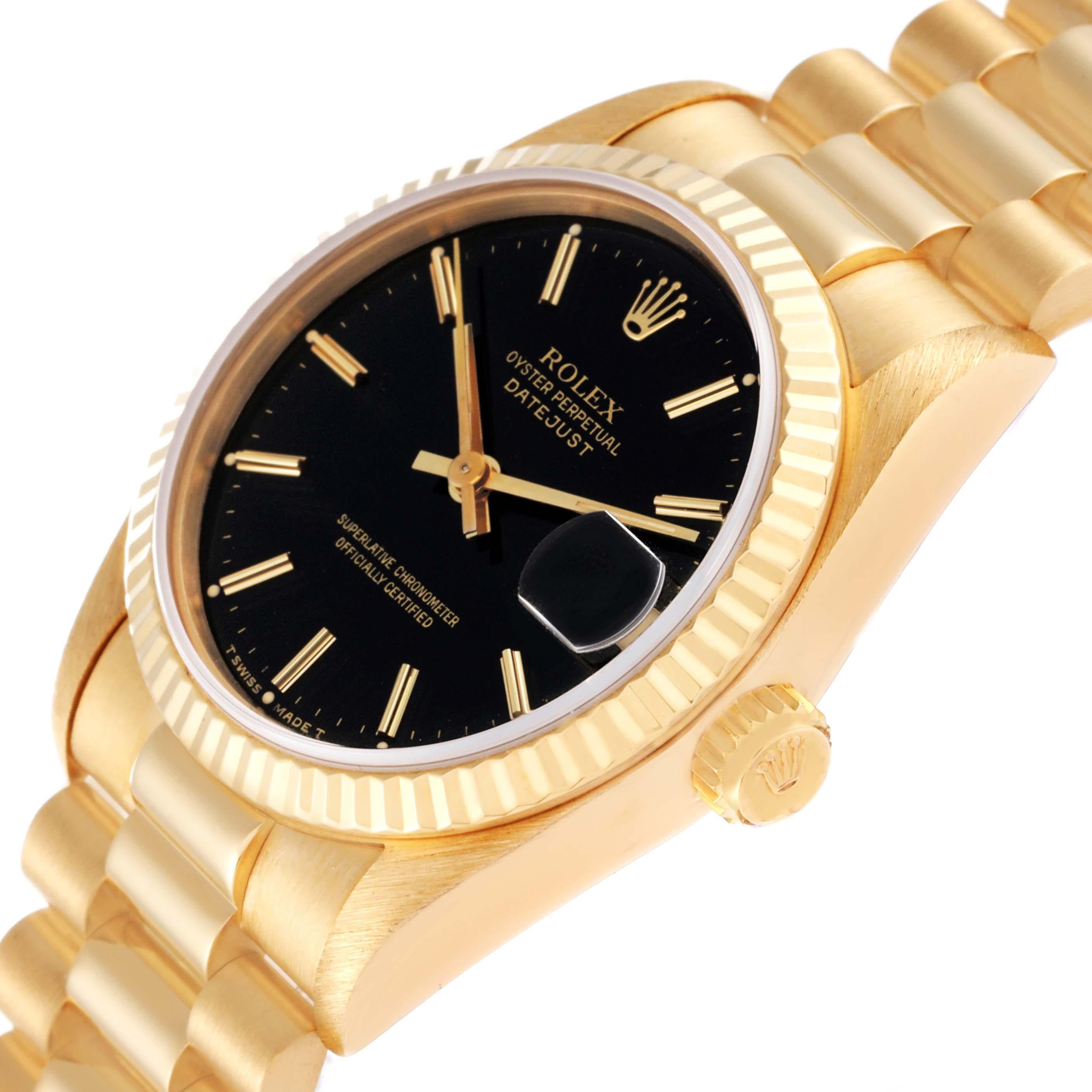 rolex donna quadrante nero