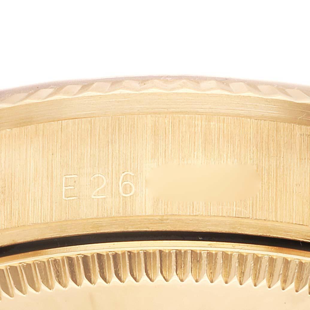 Donna Rolex Datejust Midsize Quadrante Nero Orologio da donna in oro giallo 68278