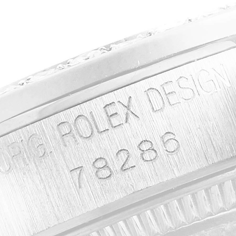 Rolex President Datejust Midsize Platinum Diamond Ladies Watch 78286 For Sale 1