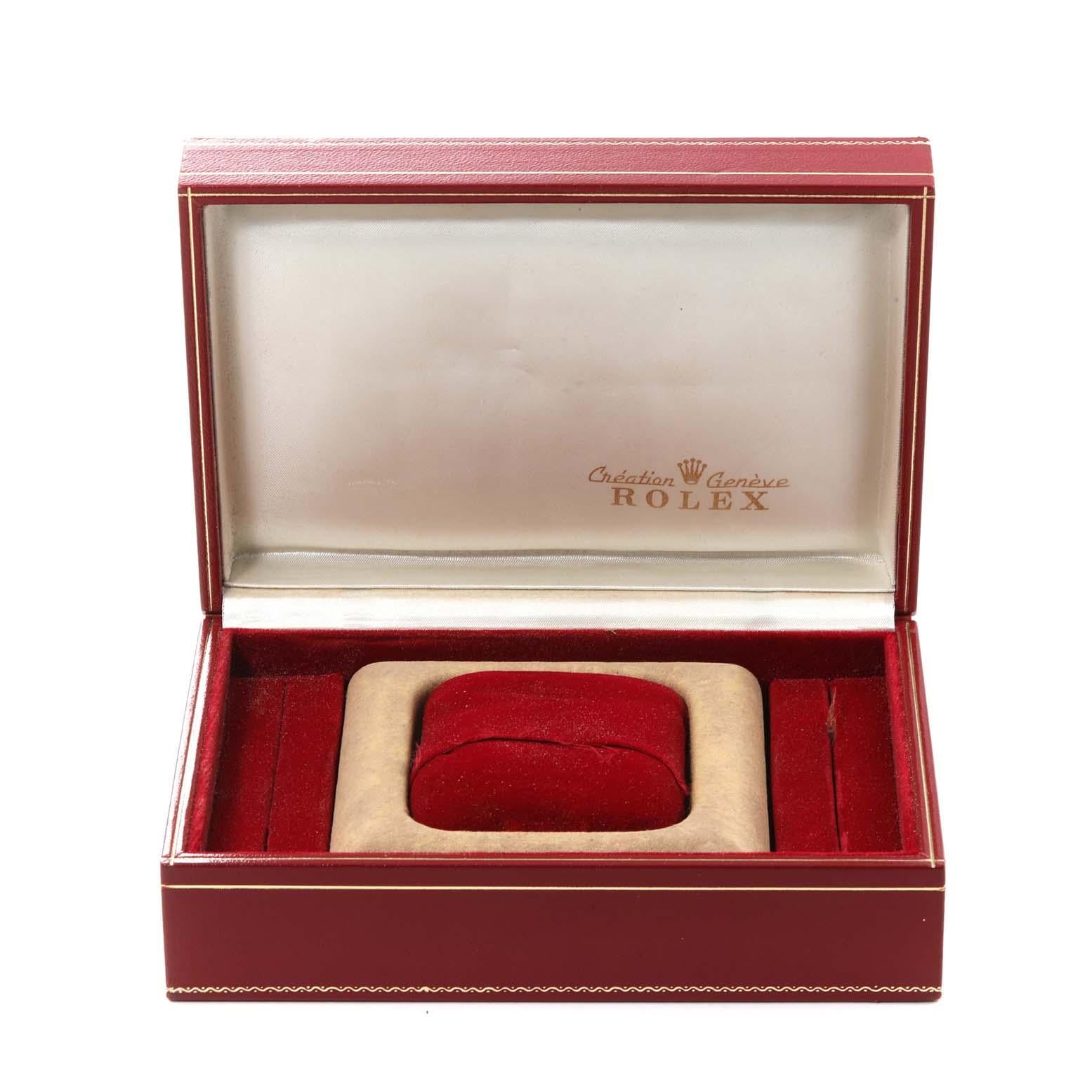 Rolex Montre President Datejust en or blanc et diamants, taille moyenne, pour femmes 68289 en vente 7