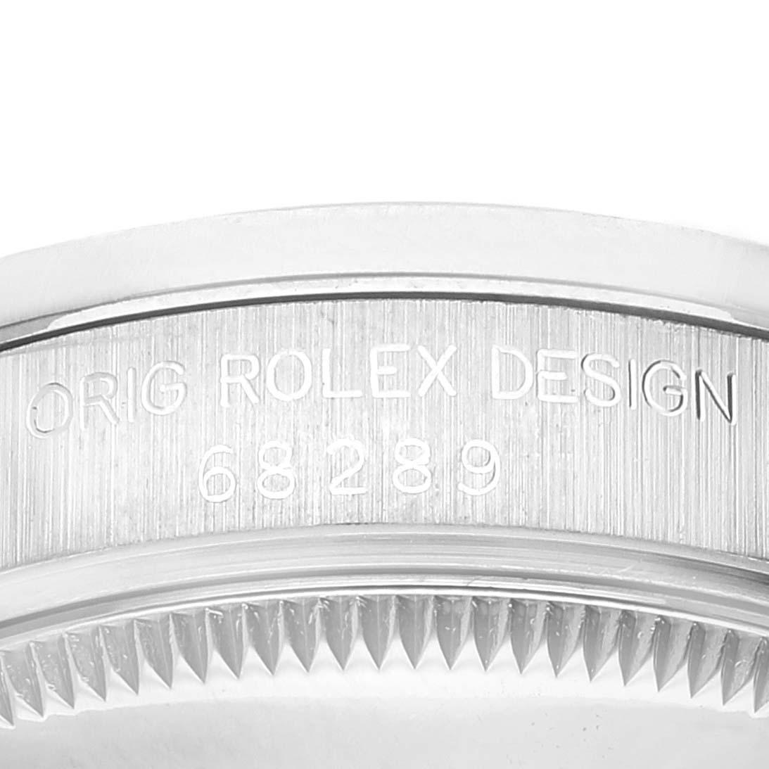 Rolex Montre President Datejust en or blanc et diamants, taille moyenne, pour femmes 68289 en vente 3