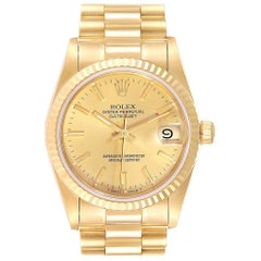 Rolex President Datejust Midsize Yellow Gold Ladies Watch 68278