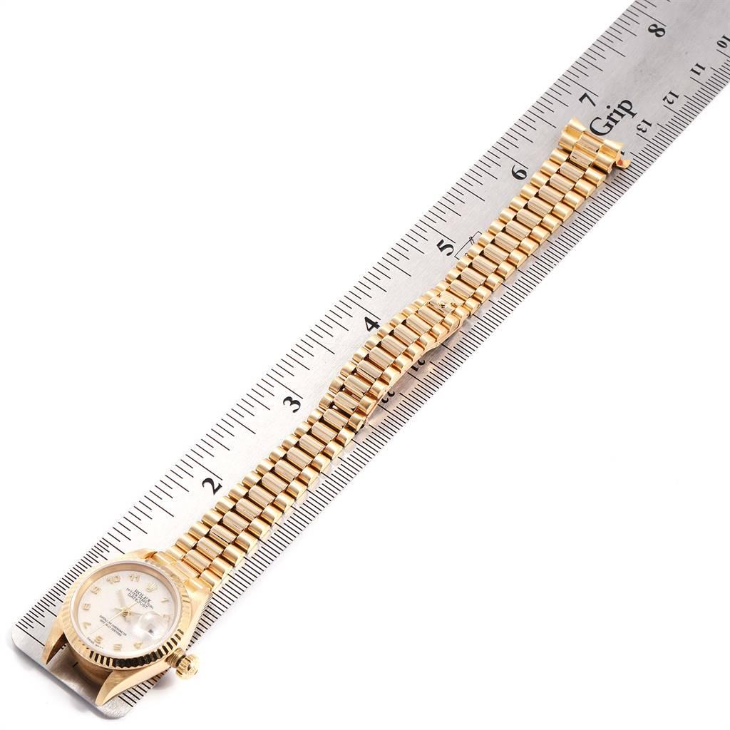 Rolex President Datejust Yellow Gold Anniversary Dial Ladies Watch 69178 For Sale 5