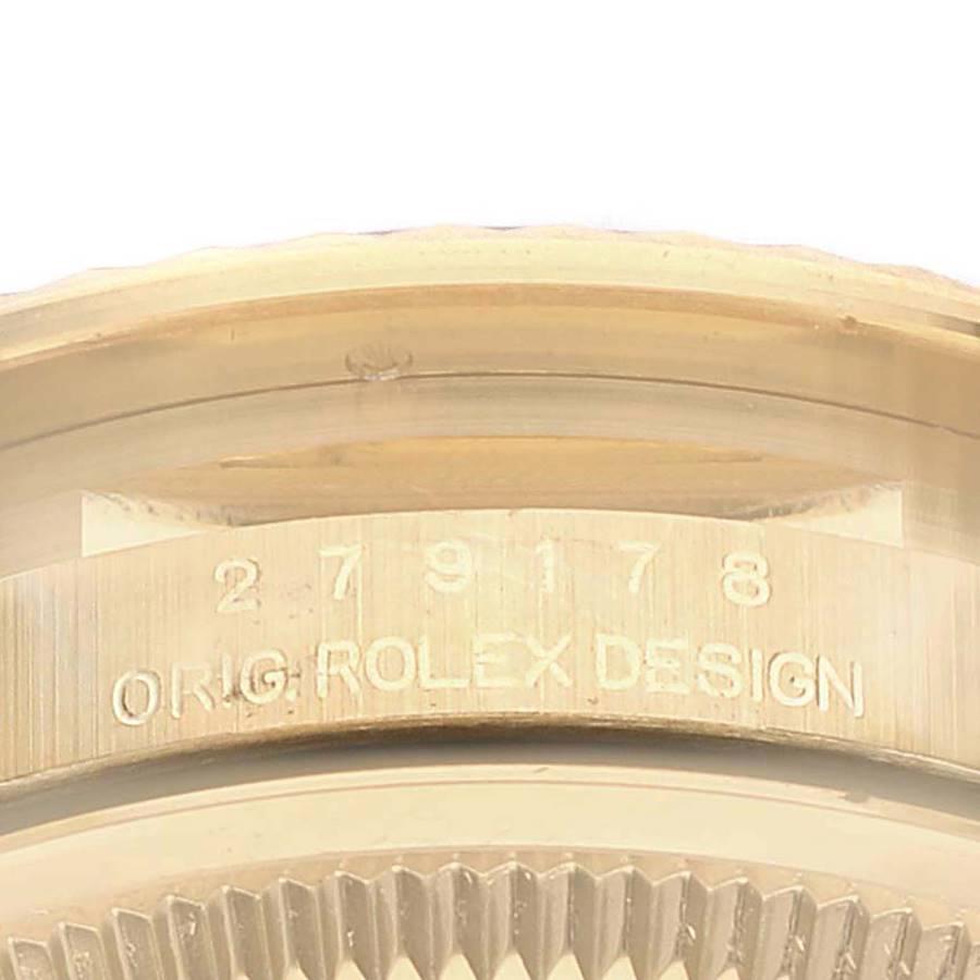 Rolex President Datejust Gelbgold Champagner-Zifferblatt Damenuhr 279178 4