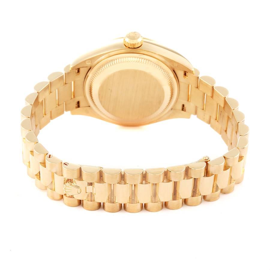 Rolex President Datejust Gelbgold Champagner-Zifferblatt Damenuhr 279178 6
