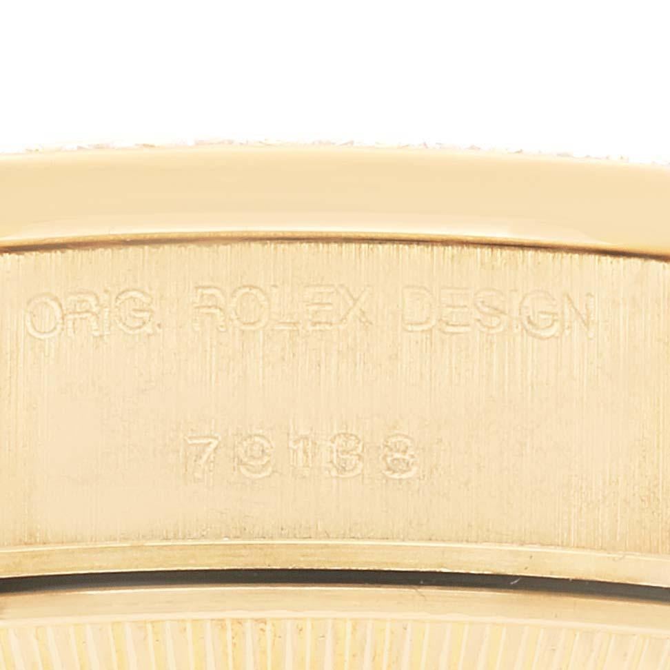 Rolex President Datejust Yellow Gold Diamond Anniversary Dial Ladies Watch 79138 2