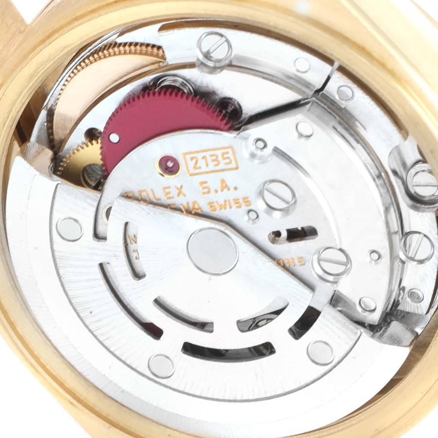 Rolex President Datejust Yellow Gold Diamond Dial Ladies Watch 69178 3