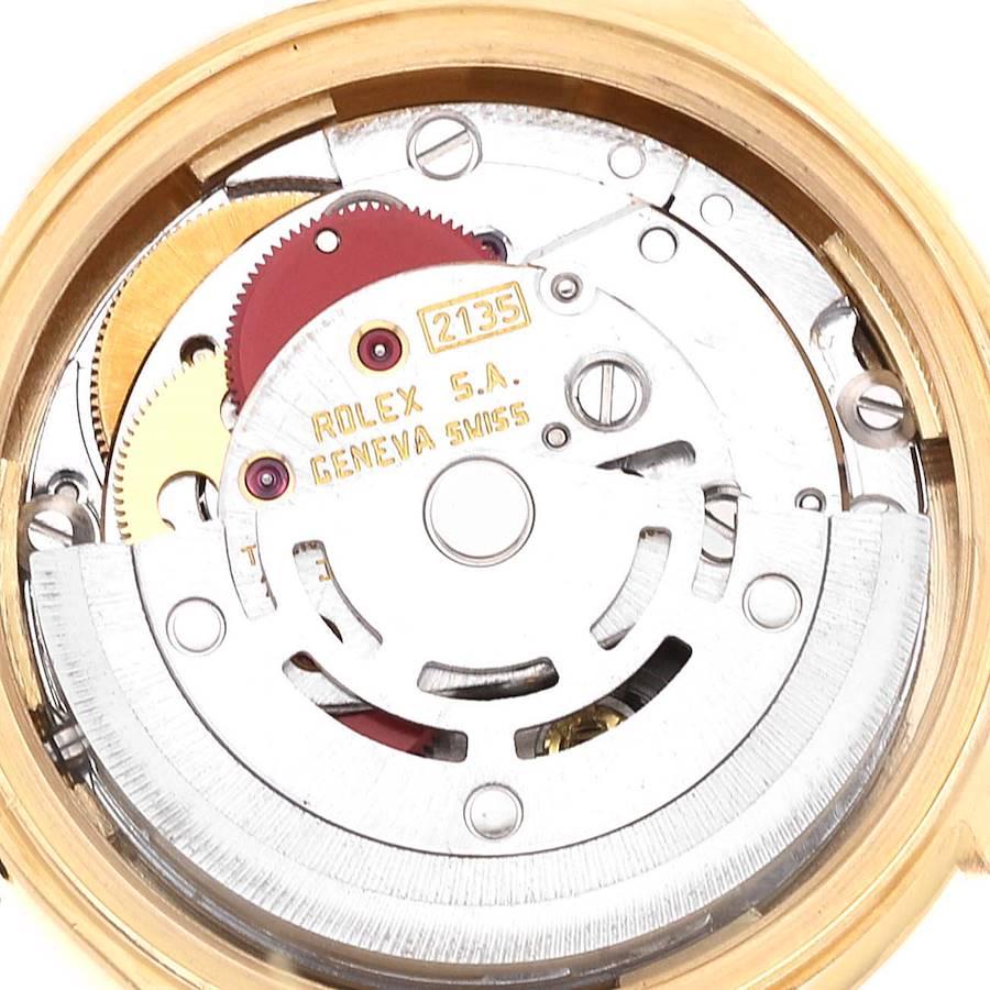Rolex President Datejust Yellow Gold Diamond Dial Ladies Watch 69178 4