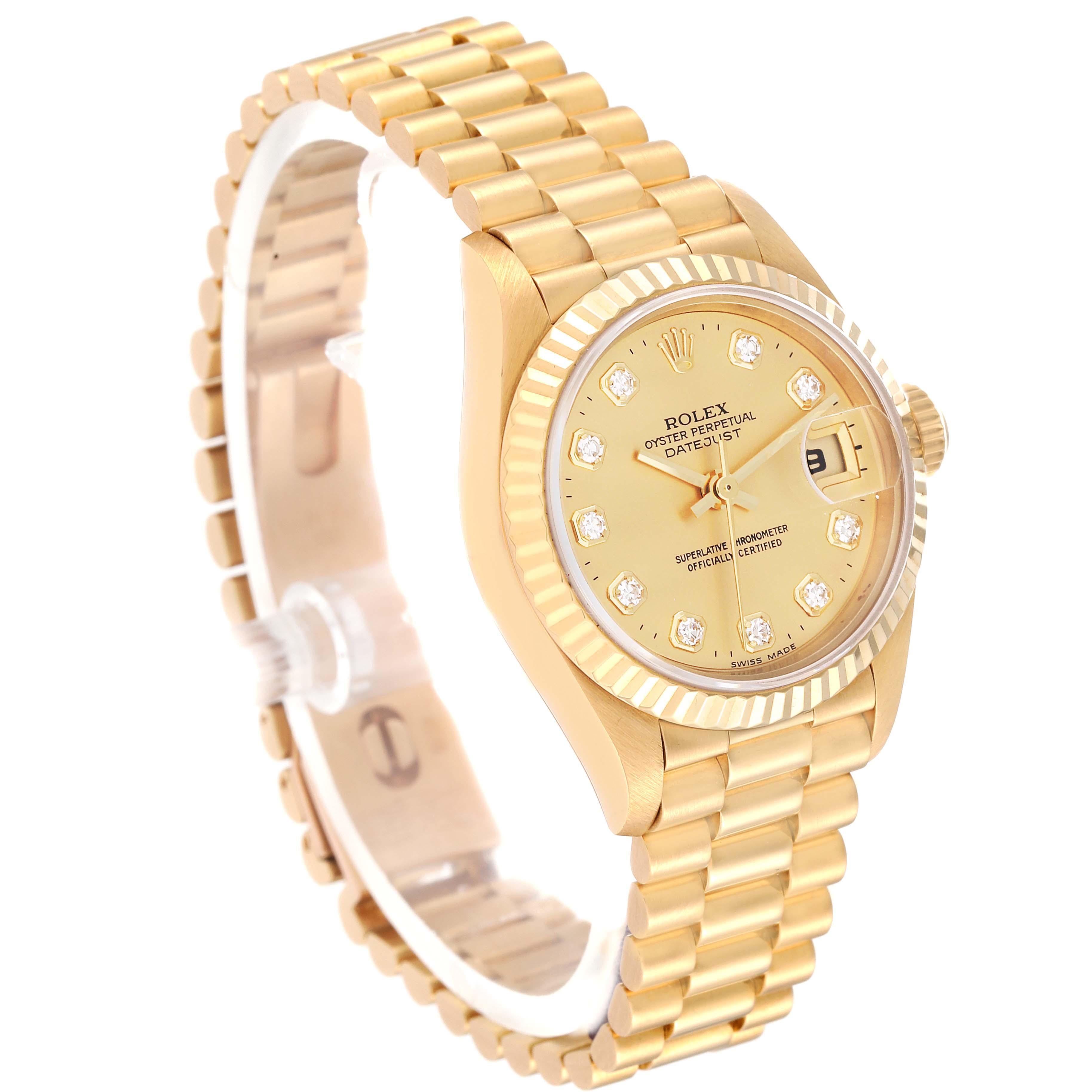 rolex datejust president gold